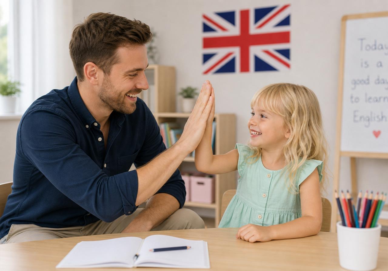 Native speaker z dzieckiem